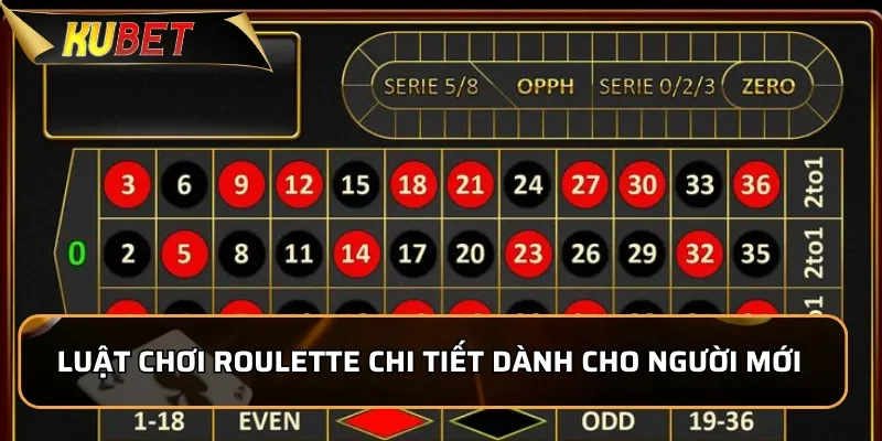 Roulette Kubet - Cách Chơi Đơn Giản Chiến Thắng Dễ Dàng 2 Luật chơi Roulette chi tiết dành cho người mới
